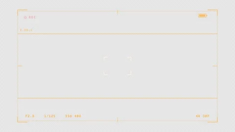 Camera Viewfinder Dual Aspect Ratio Guide Overlay Alpha Channel Stock Footage 342718570