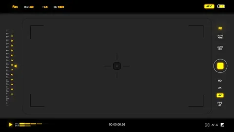 Camera viewfinder effect. HUD video recording. Stock Footage 329672987