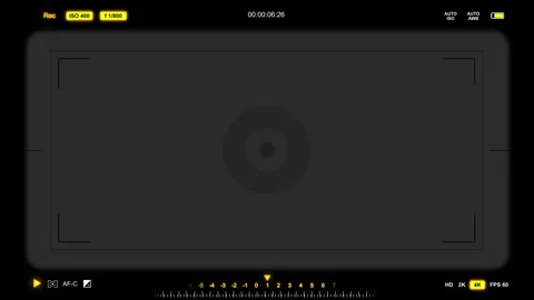 Camera viewfinder effect. HUD video recording. Stock Footage 329672990