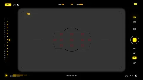 Camera viewfinder effect. HUD video recording. Stock Footage 329673016