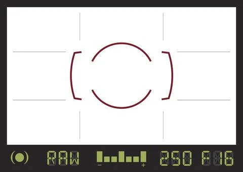 Camera Viewfinder Generic camera viewfinder view looking through lens with... Stock Photos