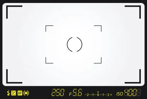 Camera viewfinder Stock Illustration