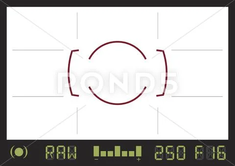 Camera viewfinder Stock Illustration