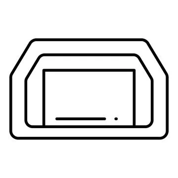 Camera Viewfinder Line Icon 库存插图