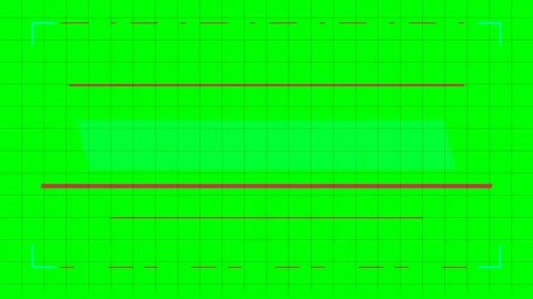 Camera viewfinder overlay with green grid for professional production 스톡 동영상 340266279