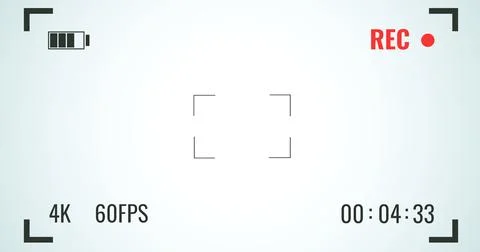 Camera viewfinder record 库存插图