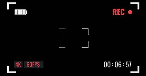 Camera viewfinder record Stock Photos