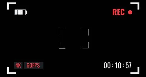 Camera viewfinder record Stock Photos