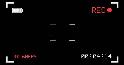 Camera viewfinder record Stock Photos