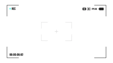 Camera Viewfinder Recording Interface Video stock 284404893