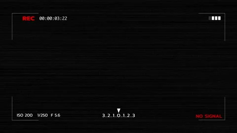 Camera viewfinder recording preview screen with function display 스톡 동영상 144283880