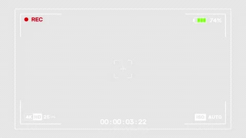 Camera Viewfinder Screen Stock Footage 222049687