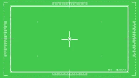 Camera Viewfinder TV Green Screen Widescreen Stock-Footage 344766613