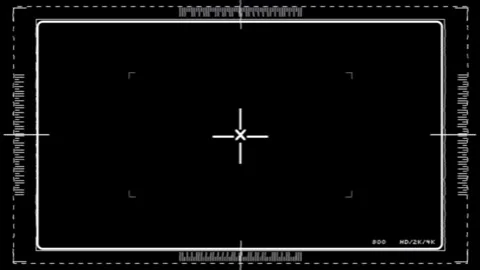 Camera Viewfinder TV Motion Overlay Widescreen Stock-Footage 344766625