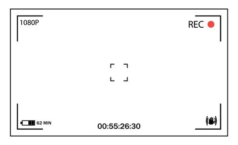Camera viewfinder. user interface Stock Illustration