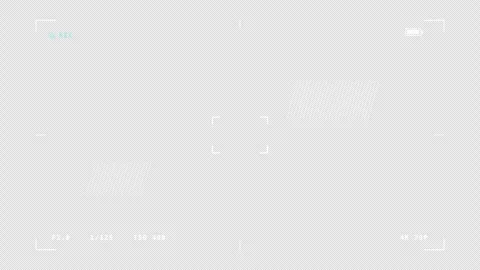 Camera Viewfinder Zebra Exposure Warning Overlay Alpha Channel Stock Footage 342718545