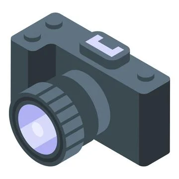 Camera vr icon isometric vector. Virtual reality 库存插图