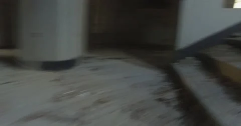 Camera Walking Up the Stairs Stock Footage 56566667