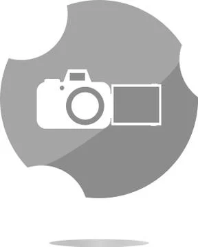 Camera web icon isolated on white background Stock Illustration
