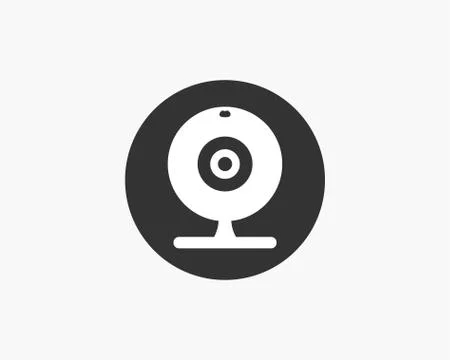 Camera, webcam icon. Vector illustration, flat design. Stock Illustration
