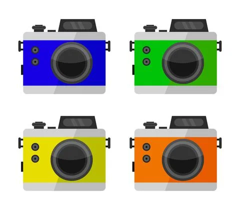 Camera on white Illustrazione stock