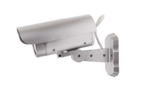 Camera on white Foto stock