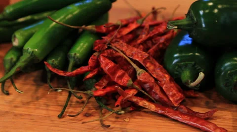 Camera Zoom of Chili Pepper Stock Footage 37429241