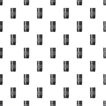 Camera zoom lens  pattern Illustrazione stock