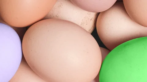 Camera zoom moves across egg background Stock-Footage 328146944