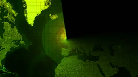 Camera zoom on United Kingdom map Stock Footage 68735070