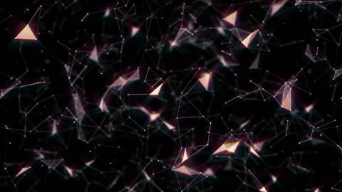 Camera zooming. Interaction field. Depth of field. Magical glow. Seamless loop Stock Footage 96985621