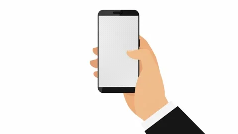 Camera zooming into smart phone screen with an alpha channel. Stock Footage 137326161