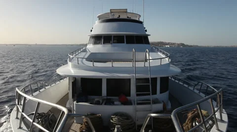 Cameraboat - View from the bow, Hurghada, Egypt Stock Footage 38549559