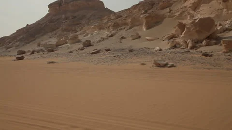 Cameracar in the Egyptian Desert Stock Footage 36150386