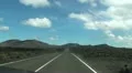 Cameracar on the road - The Fire Mountains, Lanzarote HD Footage