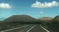 Cameracar on the road - The Fire Mountains, Lanzarote HD Footage