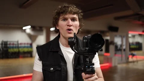 Cameraman impressed reaction Stock Footage 332116814