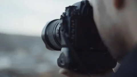 Cameraman at work in the countryside Video stock 119540132