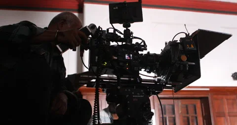 Cameramen Silhouette at work Stock Footage 280535894