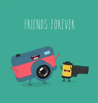 Cameras funny Stock Illustration