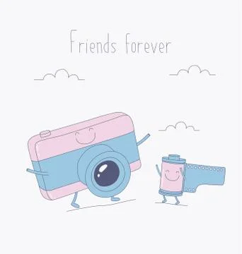 Cameras funny Stock Illustration
