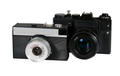 Cameras retro Stock Photos