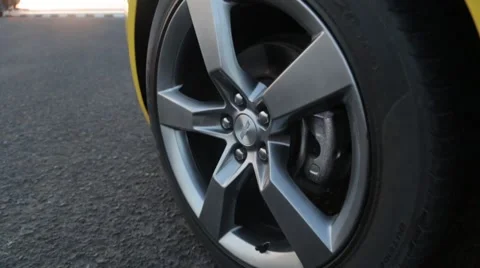 Camero Front Rim Stock Footage 48336058