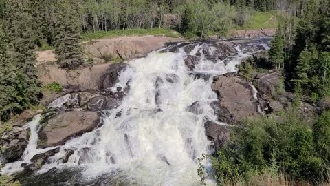 Cameron falls NWT Stock Footage 140831336