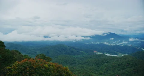 Cameron Highlands View During Sunsest Time in The Cameron Highlands, Malaysia Stock Footage 150940585