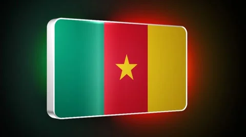 Cameroon 3d flag Stock Footage 7754188