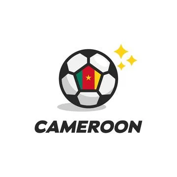 Cameroon Ball Flag Stock Illustration