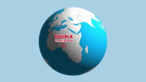 CAMEROON DOUALA ZOOM IN FROM SPACE Stock Footage 177461033