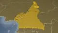 Cameroon extruded. Bumps. 4k or 4k+ Resolution