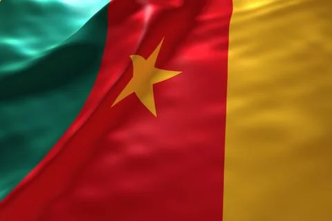 Cameroon flag background 스톡 일러스트